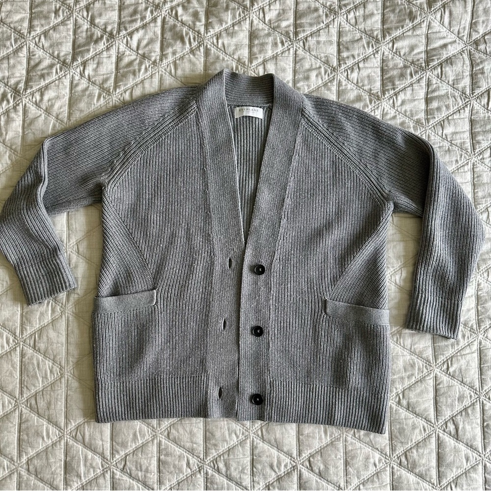 Everlane Gray Women's Cardigan Sweater